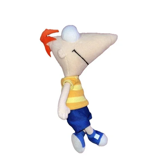 Disney Store Phineas Flynn Plush 14" Phineas and Ferb Stuffed Toy Doll Authentic - Picture 6 of 8
